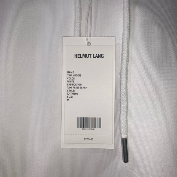 Helmut Lang White Hoodie (Paris Edition) - Picture 6 of 7